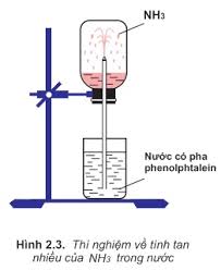 Thử tính tan của khí NH3